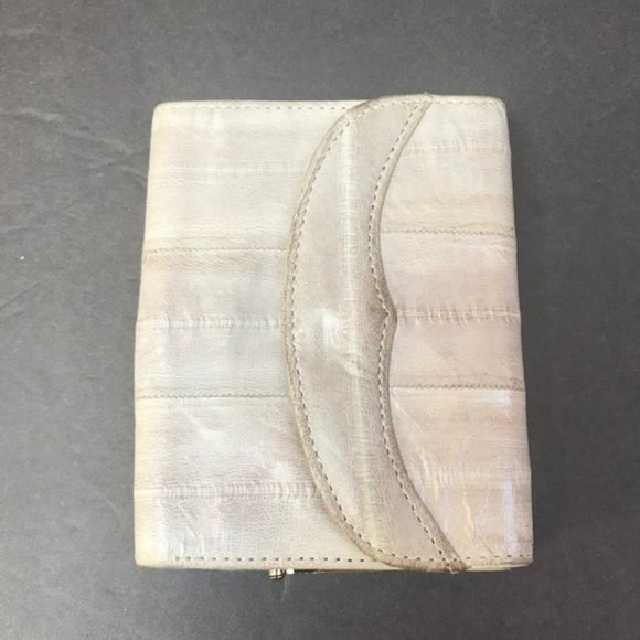 Vintage EEL Skin fold wallet - Picture 1 of 8